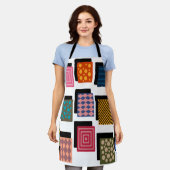 Rechthoeken en schaduwen schort (Gedragen)