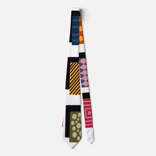Rechthoeken en schaduwen stropdas (Voorkant)