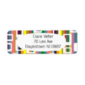 Rechthoeken en strips etiket (Voorkant)