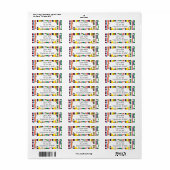 Rechthoeken en strips etiket (Full Sheet)