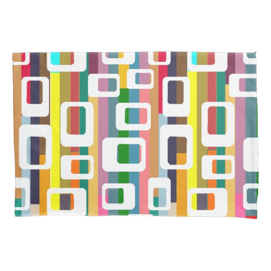 Rechthoeken en strips kussensloop (Voorkant)