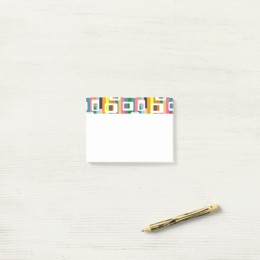 Rechthoeken en strips post-it® notes (Op bureau)