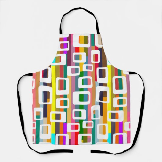 Rechthoeken en strips schort (Voorkant)