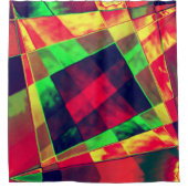 Rechthoeken en vierkantjes, gekleurd douchegordijn (Voorkant)