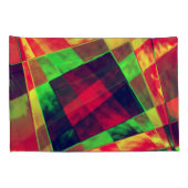 Rechthoeken en vierkantjes, gekleurd kussensloop (Achterkant-Rechts)