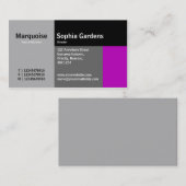 Rechthoeken - magenta visitekaartje (Voorkant / Achterkant)
