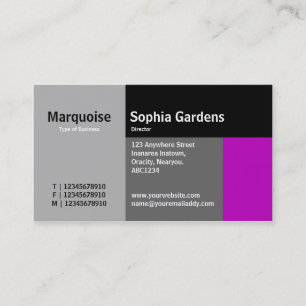 Rechthoeken - magenta visitekaartje