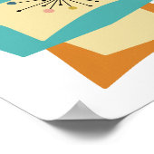 Rechthoeken medio midden century modern Poster voo (Hoek)