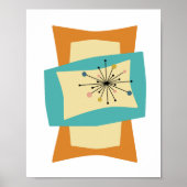 Rechthoeken medio midden century modern Poster voo (Voorkant)