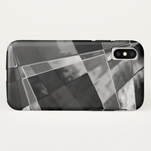 Rechthoeken, met grijs oog, ingewikkeld of uitgere Case-Mate iPhone case (Achterkant (horizontaal))