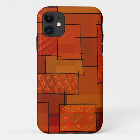 Rechthoeken, patchwork-patroon, doedelen. Schrootg Case-Mate iPhone Case (Achterkant)