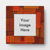 Rechthoeken, patchwork-patroon, doedelen. Schrootg Fotoplaat (Voorkant)