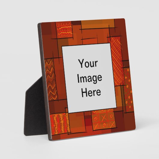 Rechthoeken, patchwork-patroon, doedelen. Schrootg Fotoplaat (Voorkant)