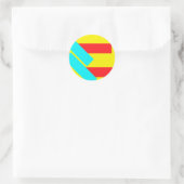 Rechthoeken Ronde Sticker (Tas)