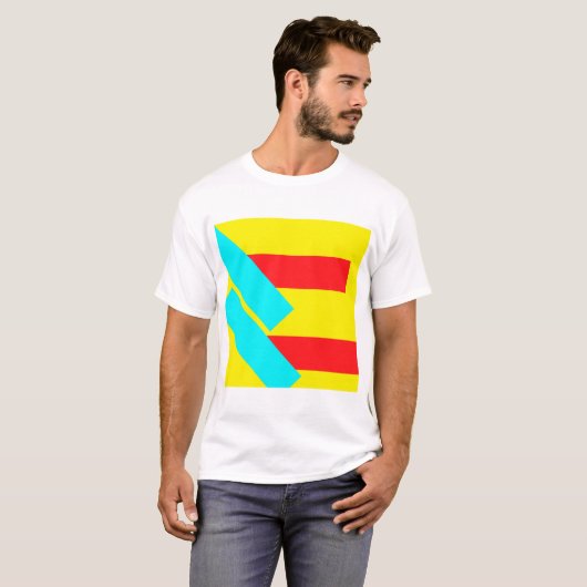 Rechthoeken T-shirt (Voorkant volledig)