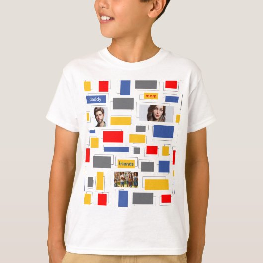 Rechthoeken T-shirt (Voorkant)