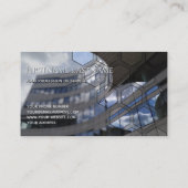 Rechthoeken van kantoor met schone gevel visitekaartje (Achterkant)