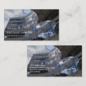 Rechthoeken van kantoor met schone gevel visitekaartje (Voorkant / Achterkant)