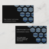 Rechthoeken van zwarte gevel kantoor skyscraper, m visitekaartje (Voorkant / Achterkant)