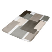 Rechthoeken voor buisjes, bruin, grijs en ivoor badmat (Gekanteld)