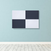 Rechthoeken voor zeemacht en grijs canvas afdruk (Insitu (Houten vloer))