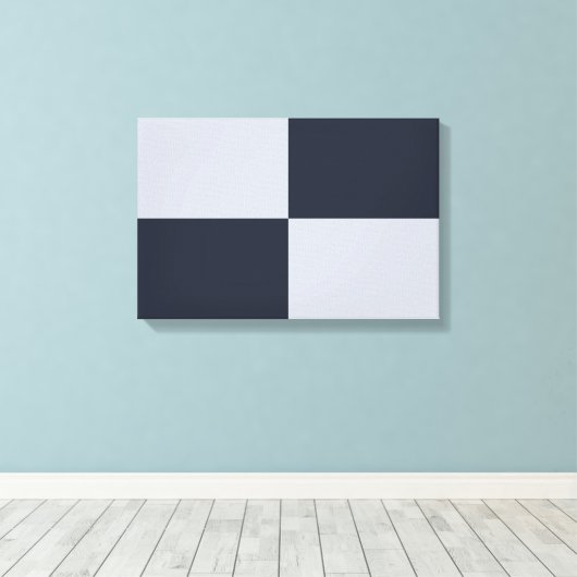 Rechthoeken voor zeemacht en grijs canvas afdruk (Insitu (Houten vloer))