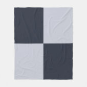 Rechthoeken voor zeemacht en grijs fleece deken (Voorkant)