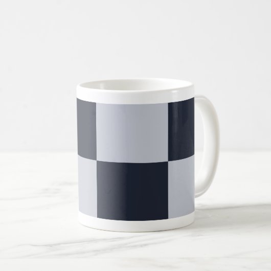 Rechthoeken voor zeemacht en grijs koffiemok (Voorkant rechts)