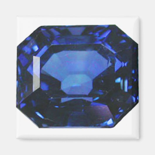 Rechthoekig blauw model magneet (Voorkant)
