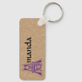 Rechthoekig bodemverbeterend kapitaal A Sleutelhanger (Achterkant)