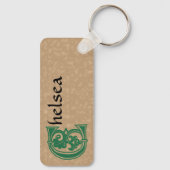 Rechthoekig bodemverbeterend kapitaal C Sleutelhanger (Achterkant)