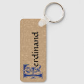 Rechthoekig bodemverbeterend kapitaal F Sleutelhanger (Achterkant)