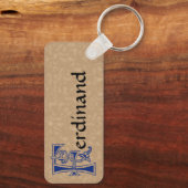 Rechthoekig bodemverbeterend kapitaal F Sleutelhanger (Achterkant)