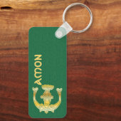 Rechthoekig Celtic Knot Decorative Capital E Sleutelhanger (Achterkant)