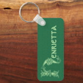 Rechthoekig Celtic Knot Decorative Capital H Sleutelhanger (Voorkant)