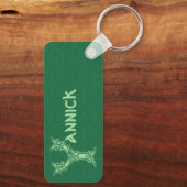 Rechthoekig Celtic Knot Decorative Capital Y Sleutelhanger (Achterkant)