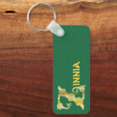 Rechthoekig Celtic Knot Decorative Capital Z Sleutelhanger (Voorkant)