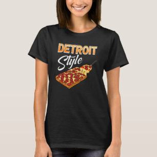 Rechthoekig dikke korst voedsel Michigan Detroit s T-shirt