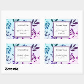 Rechthoekig etiket op product sticker (Vel)