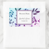 Rechthoekig etiket op product sticker (Tas)