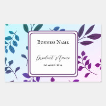 Rechthoekig etiket op product sticker