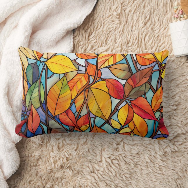 Rechthoekig Herfst Leaf Sierkussen Kussen (Deken)