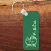 Rechthoekig Keltisch Knot Decorative Capital B Sleutelhanger (Voorkant)