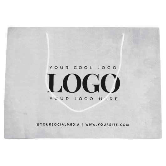 Rechthoekig logo & aangepaste sociale media-websit groot cadeauzakje (Voorkant)