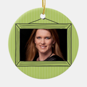 Rechthoekig, met de hand getrokken lijst afbeeldin keramisch ornament