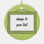 Rechthoekig, met de hand getrokken lijst afbeeldin keramisch ornament (Achterkant)