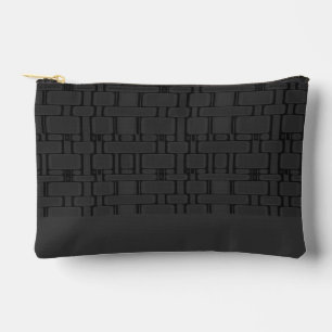 Rechthoekig patroon Neutraal Houtskool Etui