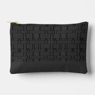 Rechthoekig patroon Neutraal Houtskool Etui