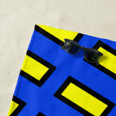 Rechthoekig patroon strandlaken (In situ)