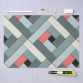 Rechthoekig patroon (ver6) met aangepaste details tissuepapier (Craft)